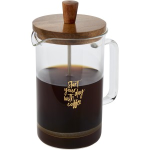 Ivorie 600 ml coffee press, Transparent, Wood (Kitchen glass)