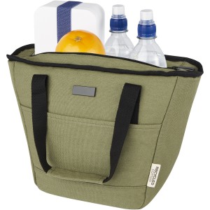 Joey 9-can GRS recycled canvas lunch cooler bag 6L, Olive (Cooler bags)