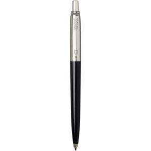 Jotter ballpoint pen, solid black,Silver (Metallic pen)