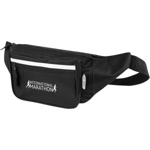 Journey RPET waist bag, Solid black (Waist bags)