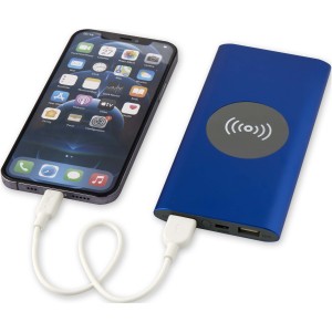 Juice 8000 mAh Type-C recycled aluminium wireless power bank (Powerbanks)