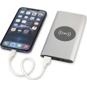 Juice 8000 mAh Type-C recycled aluminium wireless power bank (Powerbanks)