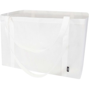 Jumbo GRS recycled non-woven extra large tote bag 65L, White (Shopping bags)