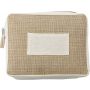 Jute toiletry  bag Julian, brown