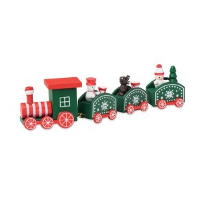 Wooden Christmas train, Mix Colour