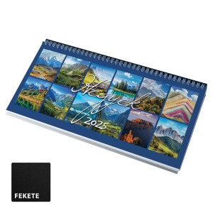 Kpes asztali naptr - Hegyek, fekete (Calendars)