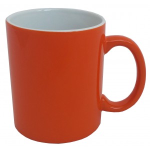Ceramic mug, 0.3 ltr, orange