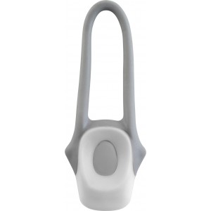 Plastic and silicone bicycle light Abigail, white