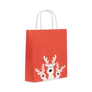 Gift paper bag small, Red
