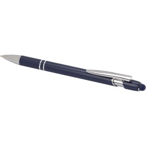 Kish ballpoint pen with silver finish (black ink), Navy (Metallic pen)