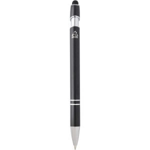 Kish ballpoint pen with silver finish (black ink), Solid bla (Metallic pen)