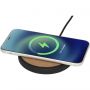 Kivi 10W limestone/cork wireless charging pad, Solid black, Natural