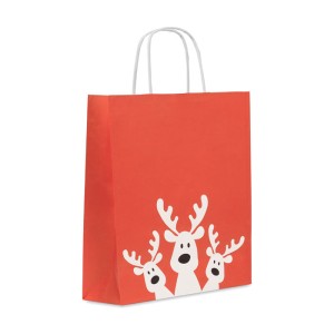 Gift paper bag medium, Red