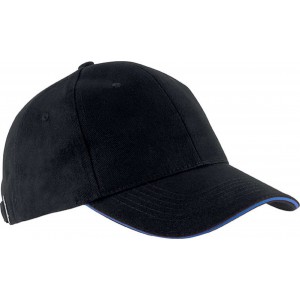 ORLANDO - 6 PANELS CAP, Black/Royal Blue, U