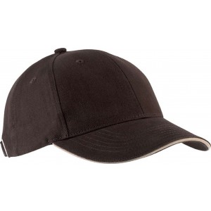 ORLANDO - 6 PANELS CAP, Chocolate/Beige, U