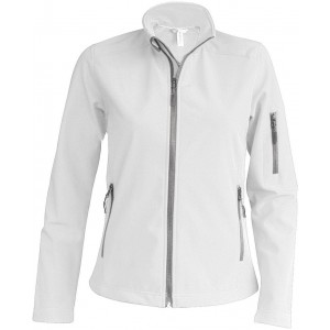 LADIES' SOFTSHELL JACKET, White (Jackets)