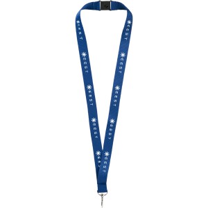 Lago lanyard with break-away closure, Navy (Lanyard, armband, badge holder)