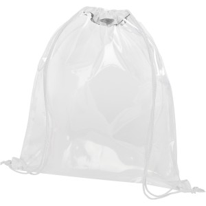 Lancaster transparent drawstring backpack, White, Transparent clear (Backpacks)