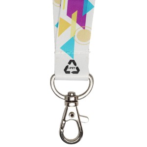 Lanyard with drop carabiner, 15 mm (raw material) (Lanyard, armband, badge holder)