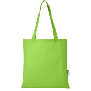 Zeus GRS recycled non-woven convention tote bag 6L, Lime (Laptop & Conference bags)