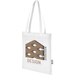 Zeus GRS recycled non-woven convention tote bag 6L, White (Laptop & Conference bags)