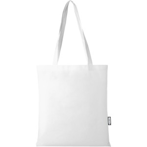 Zeus GRS recycled non-woven convention tote bag 6L, White (Laptop & Conference bags)