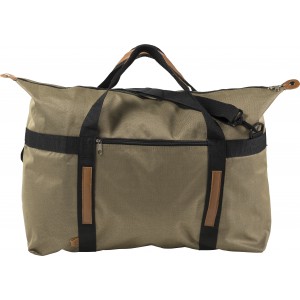 Large polyester sports/weekend bag, brown (Travel bags)