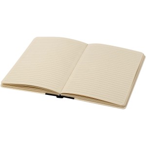 Liliana A5 sugar cane plastic hard cover notebook, Solid bla (Notebooks)