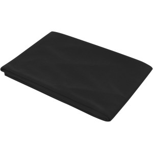 Lucas RPET sport towel 50x100 cm, Solid black (Towels)