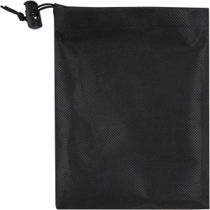 Lucas RPET sport towel 70x140 cm, Solid black (Towels)