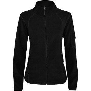 Luciane women's full zip fleece jacket, Solid black (Pullovers)