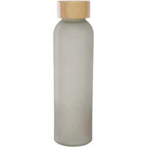 Lume 500 ml matte soda lime glass bottle with bamboo lid, Gr (Water bottles)