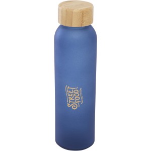 Lume 500 ml matte soda lime glass bottle with bamboo lid, Oc (Water bottles)