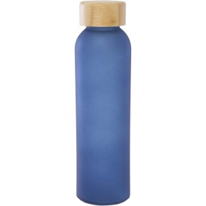 Lume 500 ml matte soda lime glass bottle with bamboo lid, Oc (Water bottles)