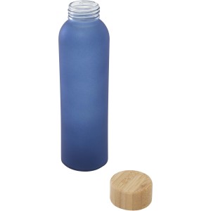 Lume 500 ml matte soda lime glass bottle with bamboo lid, Oc (Water bottles)