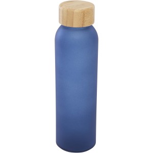 Lume 500 ml matte soda lime glass bottle with bamboo lid, Oc (Water bottles)