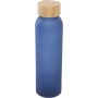 Lume 500 ml matte soda lime glass bottle with bamboo lid, Oc