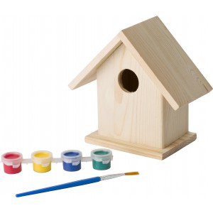 Wooden birdhouse kit Wesley, brown