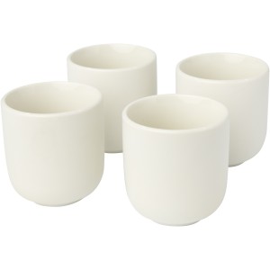 Male 4-piece 90 ml espresso cup, White (Glasses)