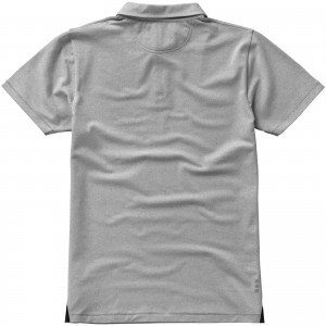 Markham short sleeve men's stretch polo, Grey melange (Polo shirt, 90-100% cotton)