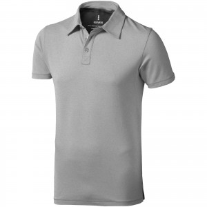 Markham short sleeve men's stretch polo, Grey melange (Polo shirt, 90-100% cotton)