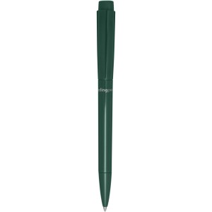 Martha recycled plastic ballpoint pen, Forest green (Plastic pen)