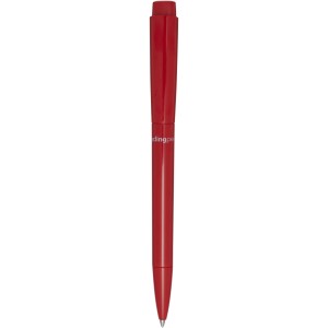 Martha recycled plastic ballpoint pen, Red (Plastic pen)