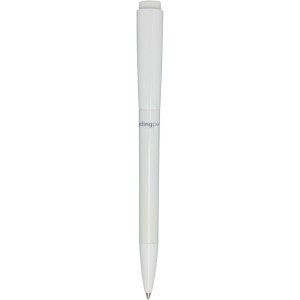 Martha recycled plastic ballpoint pen, White (Plastic pen)