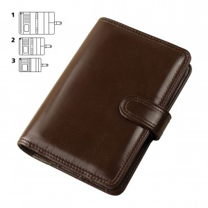 Mat imitation leather calendar, L,brown (Calendars)