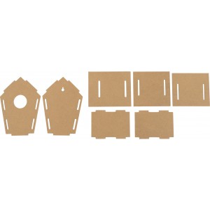 MDF birdhouse kit Taylor, brown (Gardening)