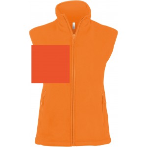 MELODIE - LADIES' MICRO FLEECE GILET, Fluorescent Orange (Vests)