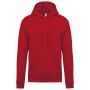 MEN?S HOODED SWEATSHIRT, Cherry Red