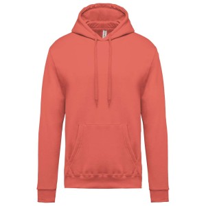 MEN?S HOODED SWEATSHIRT, True Coral (Pullovers)