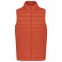 MEN?S LIGHTWEIGHT SLEEVELESS FAKE DOWN JACKET, Burnt Ochre